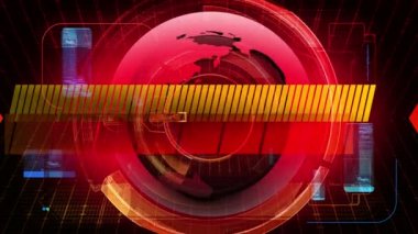 Küresel haber medya teknoloji grafik animasyon arka plan