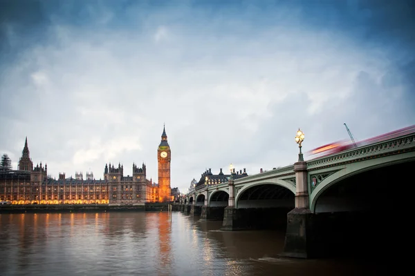 Big Ben Clock Tower e la casa del Parlamento nella città di Westminster , — Foto Stock