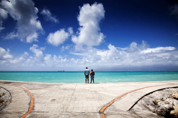 Praia do Caribe - Guadalupe, Pequenas Antilhas — Fotografia de Stock