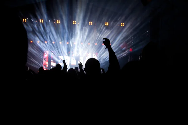 Folkmassa vid konsert — Stockfoto