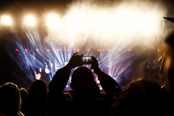 Multitud en concierto — Foto de Stock