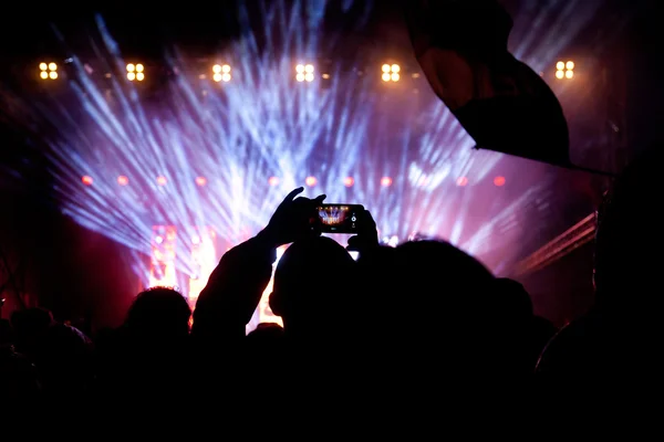 Multitud en concierto — Foto de Stock