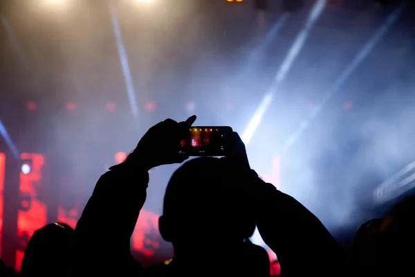 Crowd at concert — Stock Photo, Image