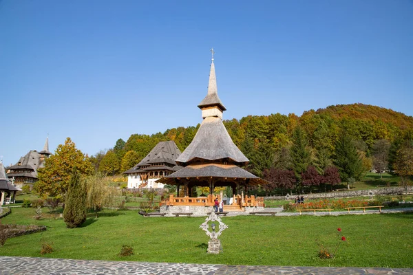 Barsan Romania October 2020 View Barsana Wooden Monastery Site Maramures — Stock Photo, Image