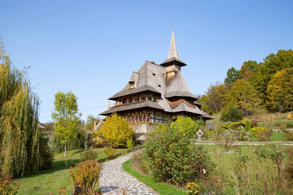 Barsan Romania October 2020 View Barsana Wooden Monastery Site Maramures — Stock Photo, Image