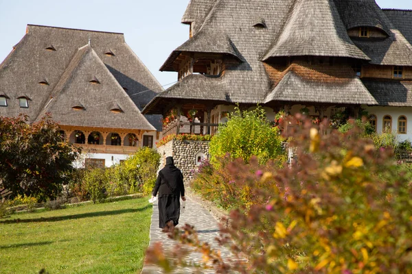 Barsan Romania October 2020 View Barsana Wooden Monastery Site Maramures — 图库照片