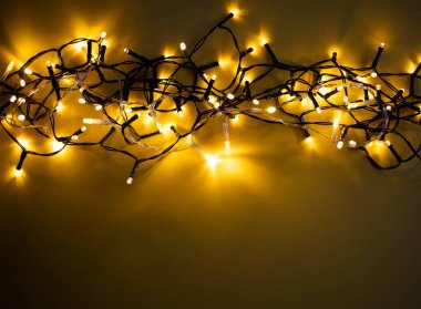 Renkli noel ışıkları tatil arkaplanı