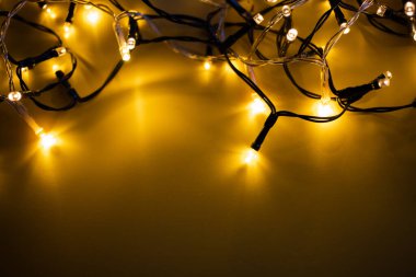 Renkli noel ışıkları tatil arkaplanı