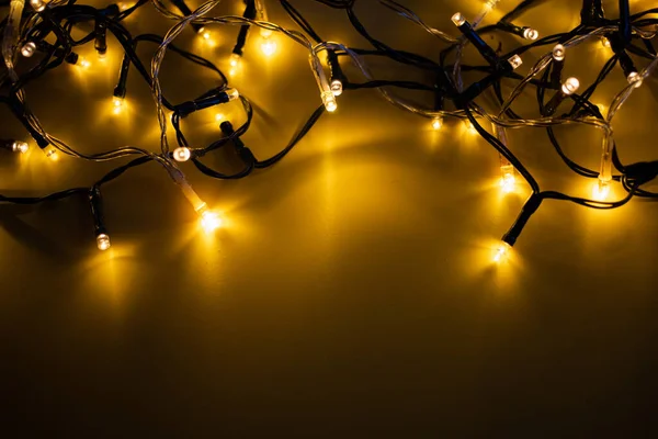 Renkli Noel Işıkları Tatil Arkaplanı — Stok fotoğraf