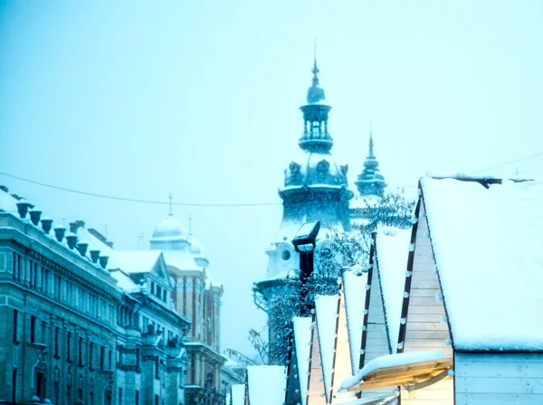 Kerstmarkt Stad — Stockfoto