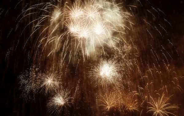 Exploding Fireworks New Year Background — Stock Photo, Image