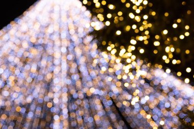 Bokeh Noel ışıklarının arkaplanı