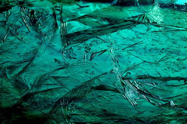 koyu yeşil soyut buz dokusu arkaplanı