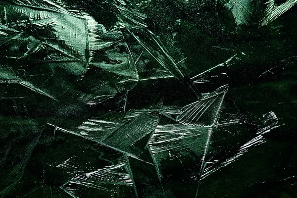 Dark Green Abstract Ice Texture Background — Stock Photo, Image