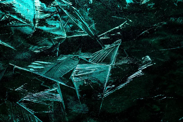Dark Green Abstract Ice Texture Background — Stock Photo, Image