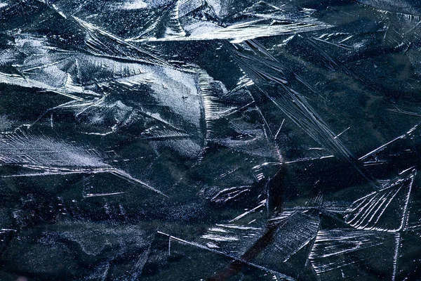 Dark Blue Abstract Ice Texture Background — Stock Photo, Image