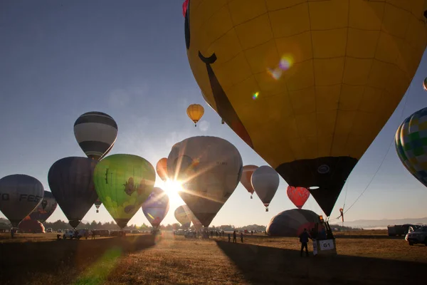 Balony Ogrzane Powietrze Koncepcja Wolności Przygody — Zdjęcie stockowe