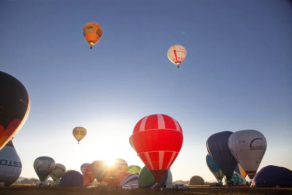 Balony Ogrzane Powietrze Koncepcja Wolności Przygody — Zdjęcie stockowe