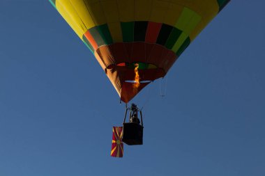 Sıcak hava balonları - özgürlük ve macera konsepti