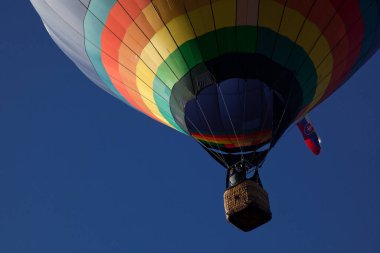 Sıcak hava balonları - özgürlük ve macera konsepti