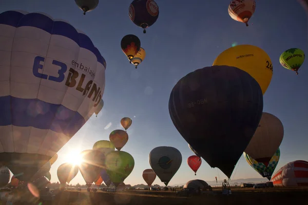 Hőlégballonok Szabadság Kaland Koncepció — Stock Fotó