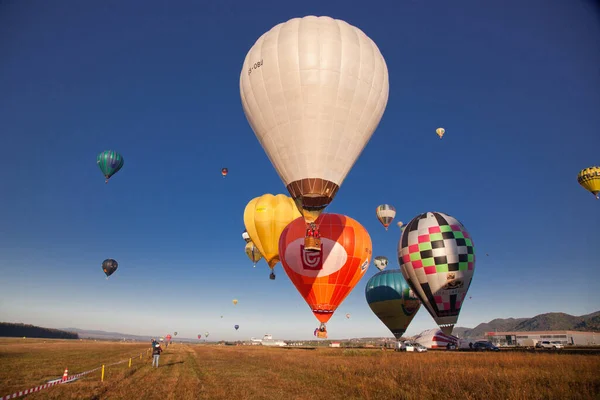 Globos Aerostáticos Concepto Libertad Aventura —  Fotos de Stock