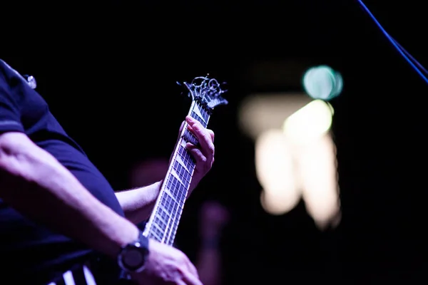 Guitarist on stage — Stock Photo, Image