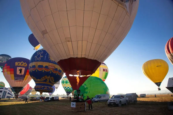 Hőlégballonok Szabadság Kaland Koncepció — Stock Fotó