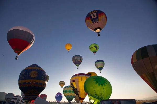 Balony Ogrzane Powietrze Koncepcja Wolności Przygody — Zdjęcie stockowe