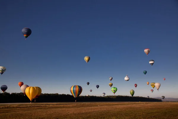 Hőlégballonok Szabadság Kaland Koncepció — Stock Fotó