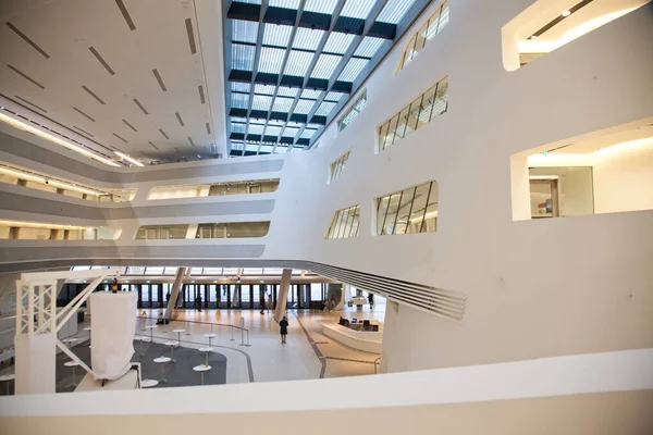 Wien Österreich Januar 2018 Library Learning Center Von Zaha Hadid — Stockfoto