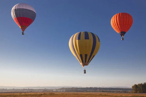 Hőlégballonok Szabadság Kaland Koncepció — Stock Fotó