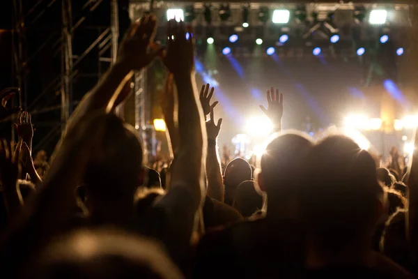 Crowd Music Concert — Stock Photo, Image