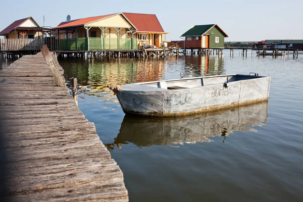 Vila Flutuante Lago Bokod Hungria — Fotografia de Stock