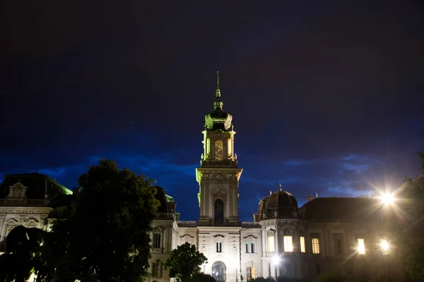 Scenic Festetics Palace Localizado Cidade Keszthely Zala Hungria Perto Lago — Fotografia de Stock