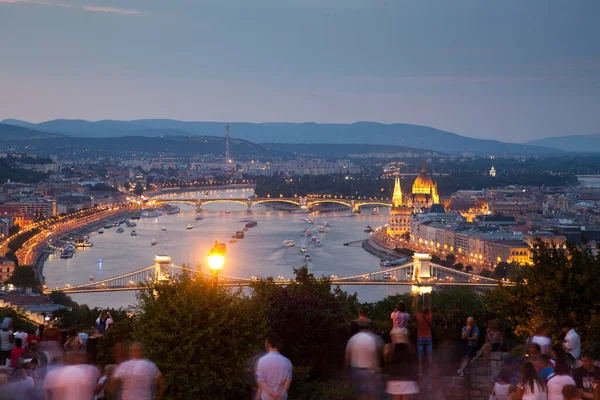 Travel European Tourism Concept Budapest Hungary Hungarian Parliament Building Danube — Stock Photo, Image