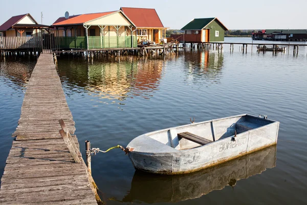 Vila Flutuante Lago Bokod Hungria — Fotografia de Stock