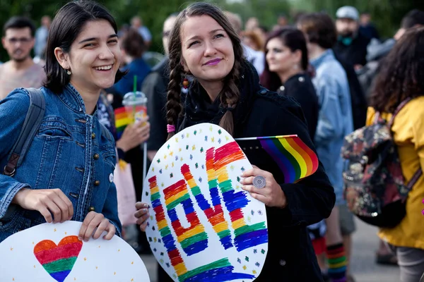 Клюж Напока Румыния Июня 2018 Года Неизвестные Участвующие Параде Cluj — стоковое фото