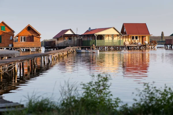 Pueblo Flotante Lago Bokod Hungría —  Fotos de Stock