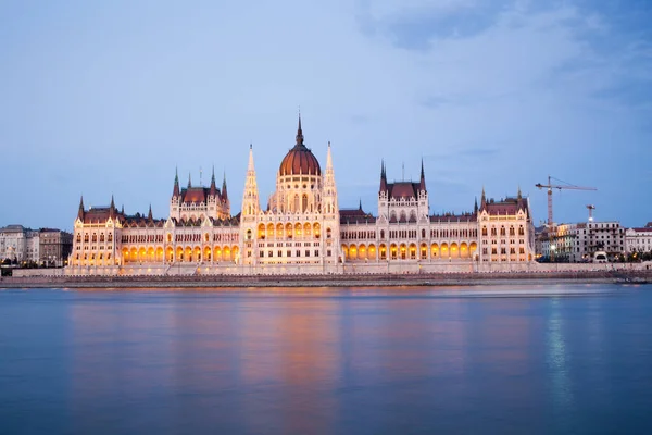 Viagem Conceito Turismo Europeu Budapeste Hungria Parlamento Húngaro Edifício Sobre — Fotografia de Stock