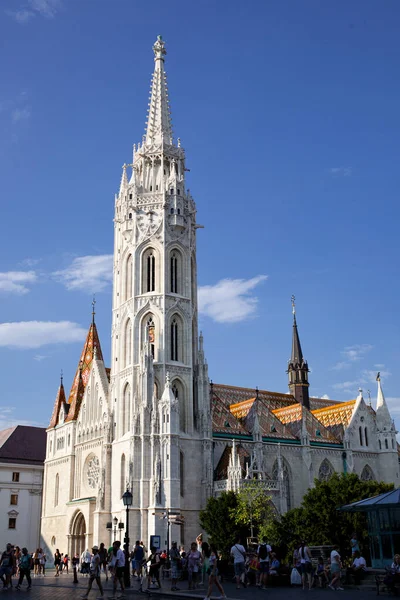 Seyahat Avrupa Turizm Kavramı Budapeşte Matthias Kilisesi — Stok fotoğraf