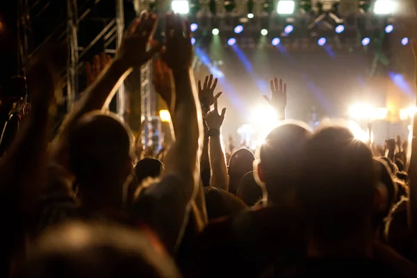 Crowd Music Concert — Stock Photo, Image