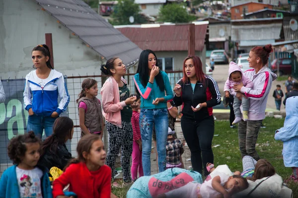 Rimetea Torocko Romania July 2016 Audience Front Main Stage Doublerise — Fotografia de Stock