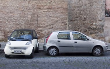 Roma, İtalya'nın sokak görünümü