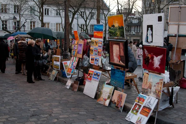 Street View Paris City — Stock Photo, Image