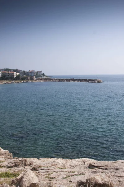 Uitzicht Zeekust Van Middellandse Zee Het Noorden Van Israël — Stockfoto