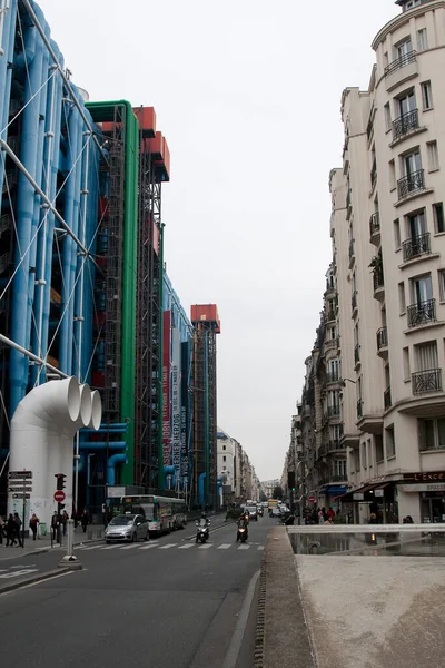 París Francia Marzo 2016 Centro Georges Pompidou París Centro Georges — Foto de Stock