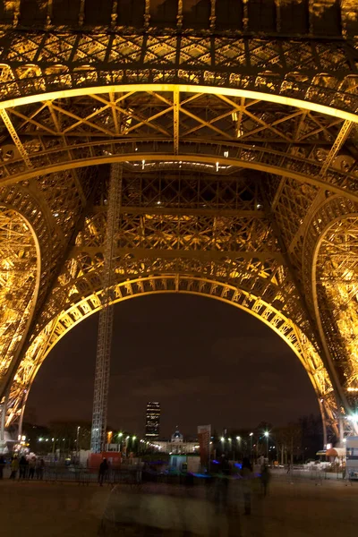 Illuminated Paris Eiffel Tower — Foto Stock