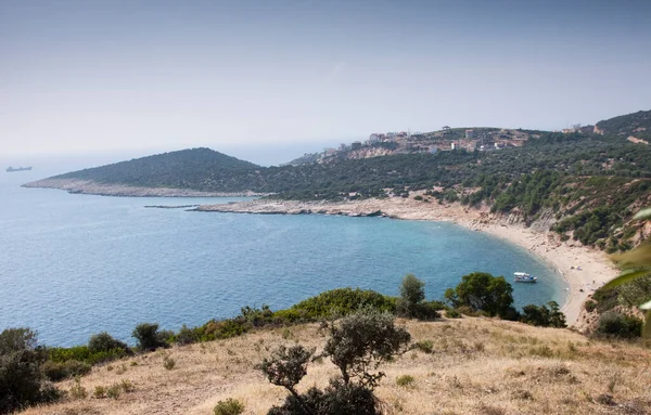 Über Der Insel Thassos Griechenland Hochauflösende Luftaufnahme — Stockfoto