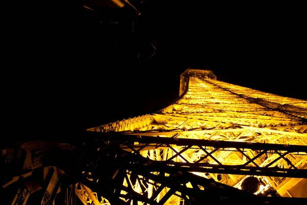 Illuminated Paris Eiffel Tower — стокове фото